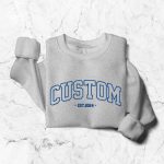 Personalized Custom Embroidered Sweatshirt for Family – Matching Daddy Mommy – Any Text – Family Members