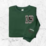 Custom Basketball Embroidered Sweatshirt – Personalized Matching for Basketball Family – Basketball Mom Mama