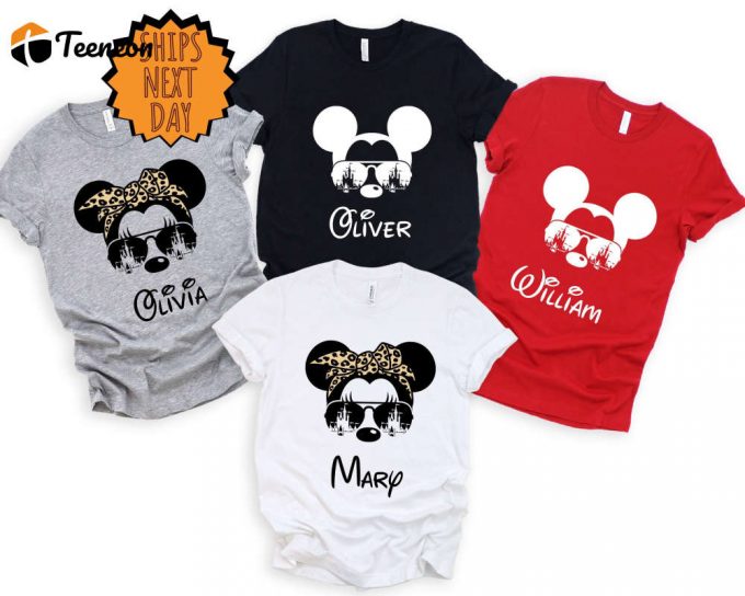 Custom Disney Family Vacation Shirt,Disney Personalization Shirt,Mickey And Minnie,Disney Trip Shirt,Disney Vacation Shirt,Disney Family Tee 1