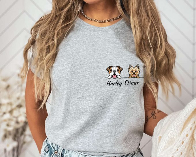 Custom Dog Shirt, Personalized Dog T-Shirt, Dog Lovers Shirt, Gift For Mom, Gift For Her, Dog Mom Shirt, Pet Lovers Shirt,Animal Lover Shirt 2