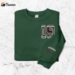 Personalized Football Embroidered Sweatshirt for Football Families – Customized Shirt for Football Moms