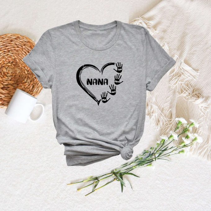 Personalized Grandma Shirt With Kids Names: Nana Granny Mimi Tee For A Special Grandma 2
