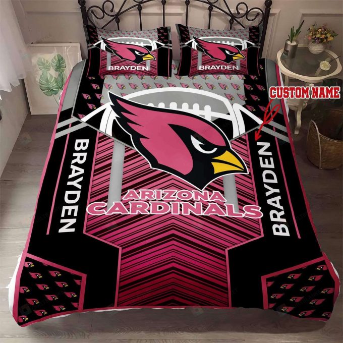 Arizona Cardinals Custom Name Bedding Set Gift For Fans – Perfect Gift For Fans! 1