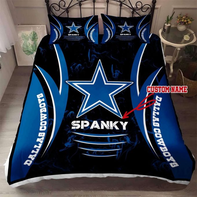 Personalized Dallas Cowboys Bedding Set Gift For Fans – Perfect Gift For Fans! Shop Custom Name Duvet Covers And Fan Bedding Set Gift For Fanss Tdv20 1