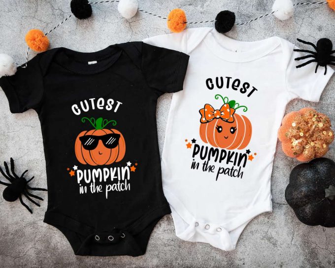 Cutest Pumpkin In The Patch Shirt - Thanksgiving &Amp; Halloween Kids Pumpkin Spice Shirt 2
