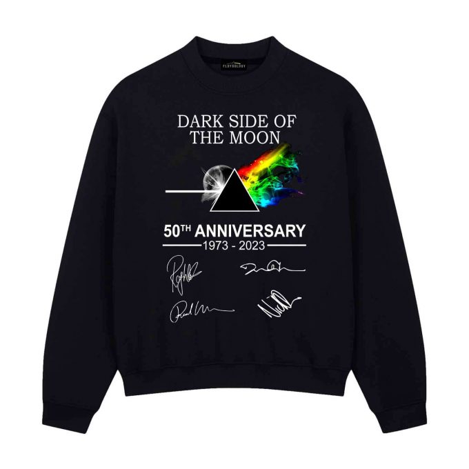 Dark Side Of The Moon 50Th Anniversary 1973-2023 Signatures Pink Floyd Shirt 2