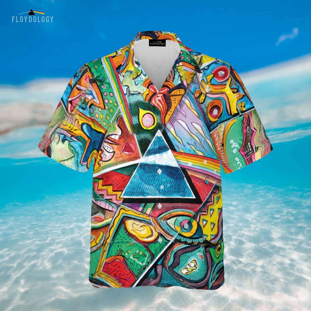 Dark Side Of The Moon Pop Art Hawaiian Pink Floyd Shirt 9
