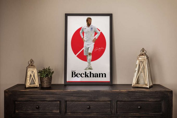 David Beckham Poster, England Football, Soccer Gifts, Sports Poster, Football Player Poster, Soccer Wall Art, Sports Bedroom Posters 7