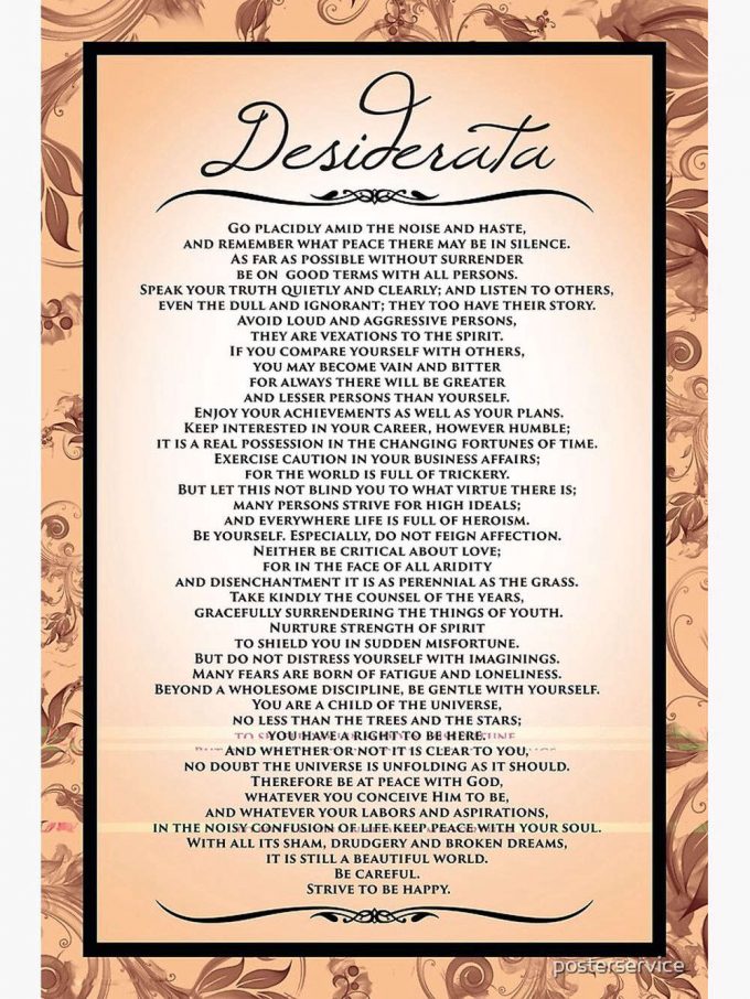 Desiderata Premium Matte Vertical Poster For Home Decor Gift 2