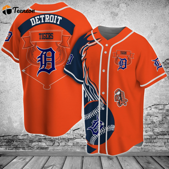 Detroit Tigers Mlb Baseball Jersey Shirt Classic 1