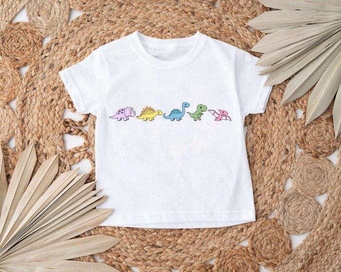 Dinosaur Birthday Party Shirt - Cute &Amp; Fun Dino Tee Jurassic Park Inspired - Triceratops T-Rex Stegosaurus 4