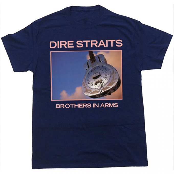 Vintage Dire Straits Brothers In Arms Tour 1985 Mark Knopfler T-Shirt: Limited Edition 3