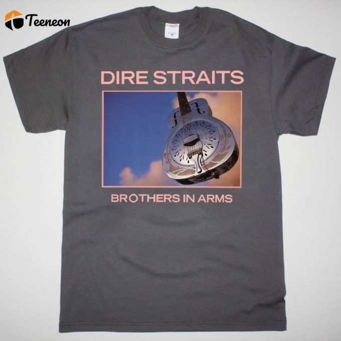 Vintage Dire Straits Brothers In Arms Tour 1985 Mark Knopfler T-Shirt: Limited Edition 1