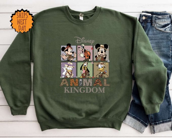 Disney Animal Kingdom Sweatshirt - Mickey Safari Hoodie &Amp; Vintage Travel Shirt For A Magical Disney Vacation 2