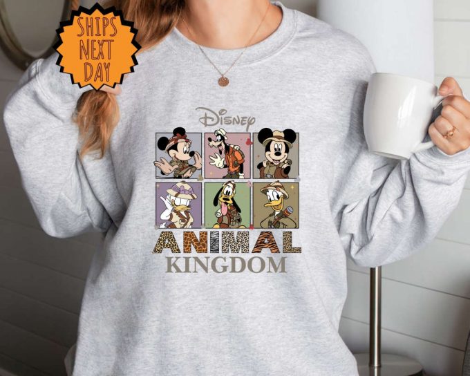 Disney Animal Kingdom Sweatshirt - Mickey Safari Hoodie &Amp; Vintage Travel Shirt For A Magical Disney Vacation 4