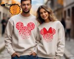 Disney Couple Shirts Mickey and Minnie Heart Sweatshirt, Valentine Gift For Couples, Heart  Magic Trip, Disneyworld Valentines Travel Shirt