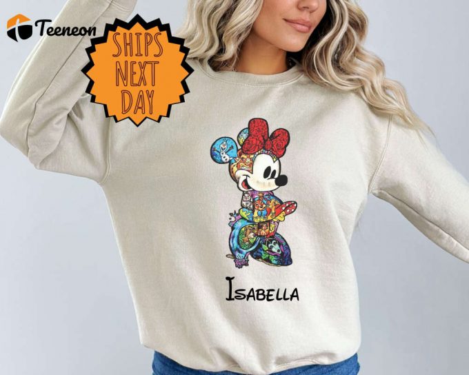 Disney Family Sweatshirt, Mickey And Minnie Sweatshirt, Disney Trip Sweater, Disney Vacation Sweater, Disney Custom Family Sweater 1