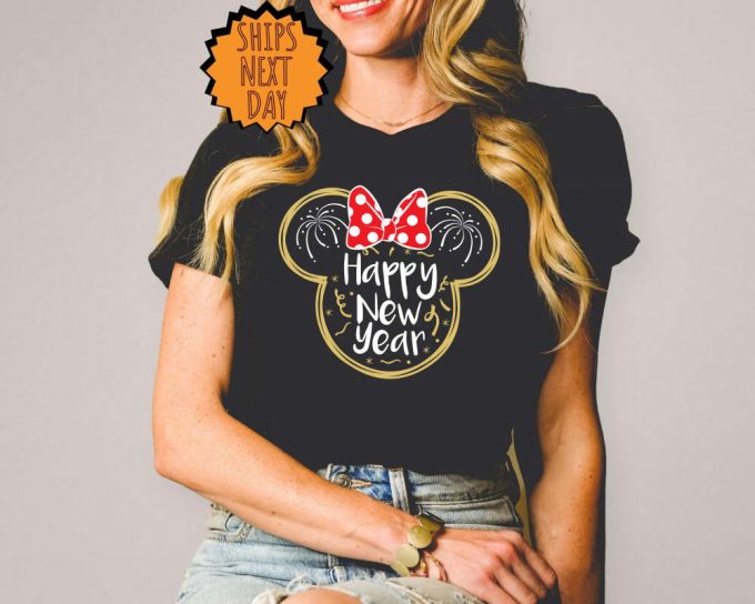 Disney Happy New Year Shirt, Mickey And Minnie New Year Shirt, Disney Travel Trip Shirt, New Year Disney Vocation, Family Matching Shirt 7