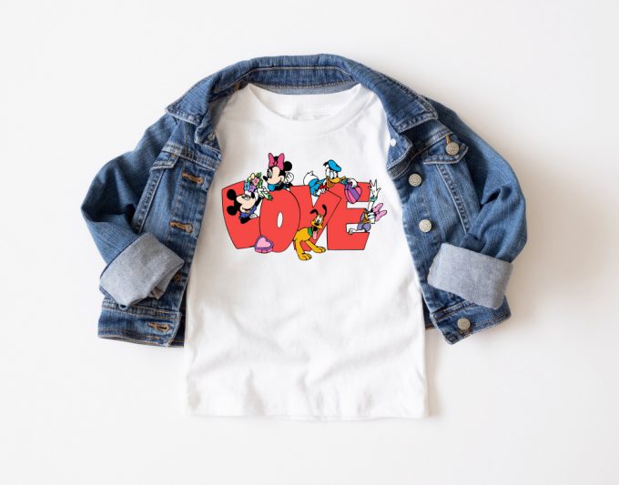 Disney Mickey &Amp; Friends Love Shirt - Valentine T-Shirt For Couple S Disney Trip Magic Kingdom And Honeymoon 3