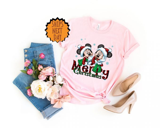 Disney Mickey &Amp; Minnie Xmas Shirt - Perfect For Disneyland World Trip &Amp; Family Matching 5