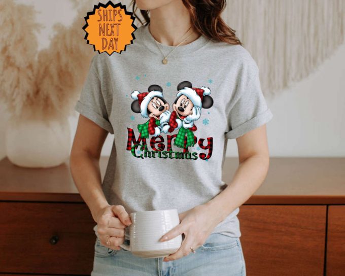 Disney Mickey &Amp; Minnie Xmas Shirt - Perfect For Disneyland World Trip &Amp; Family Matching 6