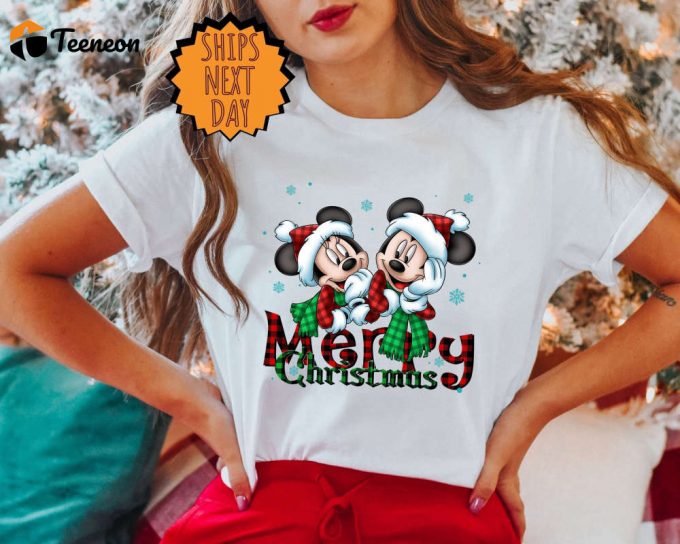 Disney Mickey &Amp;Amp; Minnie Xmas Shirt - Perfect For Disneyland World Trip &Amp;Amp; Family Matching 1