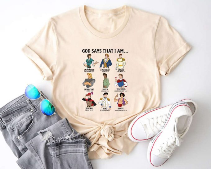 Enchanting Disney Prince Shirts: Naveen Aladdin Eric &Amp; More! God Says Li Shang Eugene Flynn Rider Kristoff 2