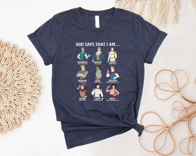 Enchanting Disney Prince Shirts: Naveen Aladdin Eric &Amp; More! God Says Li Shang Eugene Flynn Rider Kristoff 3