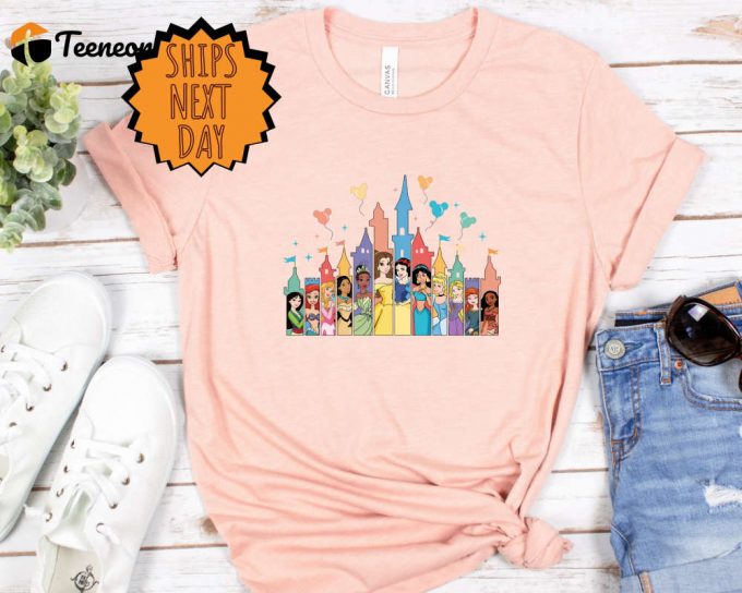 Disney Princess Castle Shirt, Disney Trip Shirt, Disney Castle T-Shirt,Sister Gift,Disney Girl Trip, Princess Shirt,Princess Castle,Gift Her 1