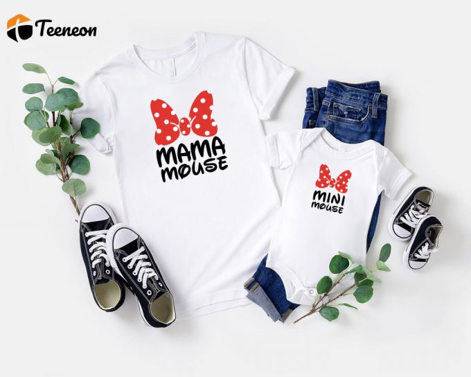 Disney Shirts: Minnie Mom Baby &Amp;Amp; Birthday Shirts Mommy And Me Shirts Mama Mini Mouse 1