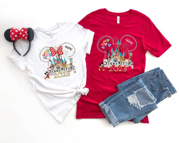 Disney Trip 2023 Shirt,Disney Family Shirt,Custom Shirt,Disney Personalization Shirt,Mickey And Minnie,Disney Vacation Tee,Disney Family Tee 3