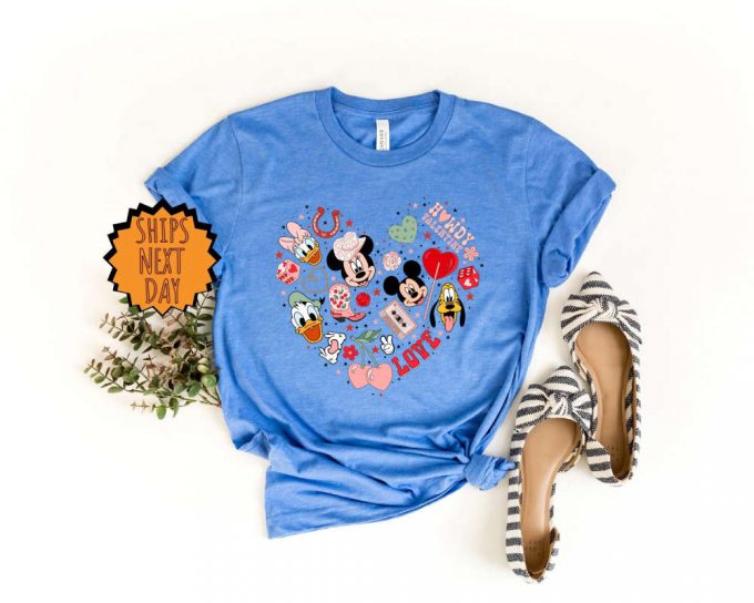 Disney Valentine Heart Shirt, Mickey And Minnie Friends Valentine'S Day Shirt ,Valentines Day Gift Shirt, Disney Love Shirt, Disney Shirt 2