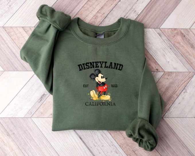 Disney Vintage Disneyland Est 1955 California Sweatshirt, Disneyland 1955 Sweater,Disneyworld Sweater,Disneyland Sweater,Disneyworld Family 2