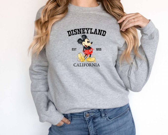 Disney Vintage Disneyland Est 1955 California Sweatshirt, Disneyland 1955 Sweater,Disneyworld Sweater,Disneyland Sweater,Disneyworld Family 3