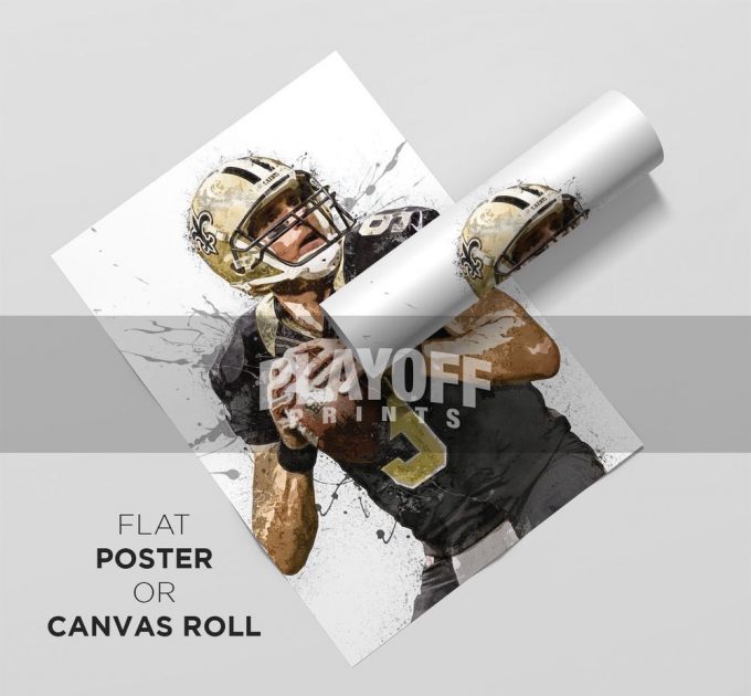 Drew Brees Poster For Home Decor Gift, New Orleans Saints 2