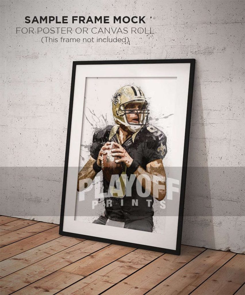 Drew Brees Poster For Home Decor Gift, New Orleans Saints 11