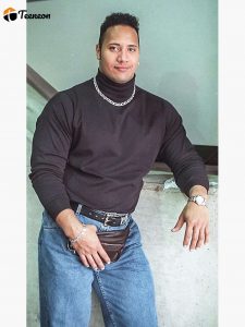 Dwayne "The Rock" Johnson: Classic 90's turtleneck photo Premium Matte