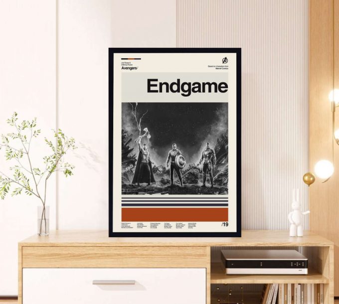 Endgame Movie - Avengers Film - Minimalist Poster For Home Decor Gift - Retro Movie Poster For Home Decor Gift - Vintage Inspired 3