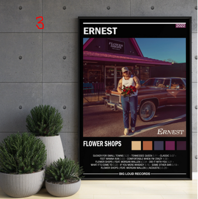 Ernest - Flower Shops - Album Poster For Home Decor Gift 3