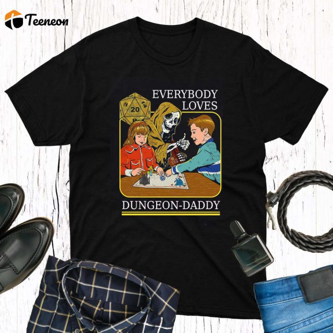 Dungeon Daddy Vintage T-Shirt: For Dungeons And Randomness Players 1