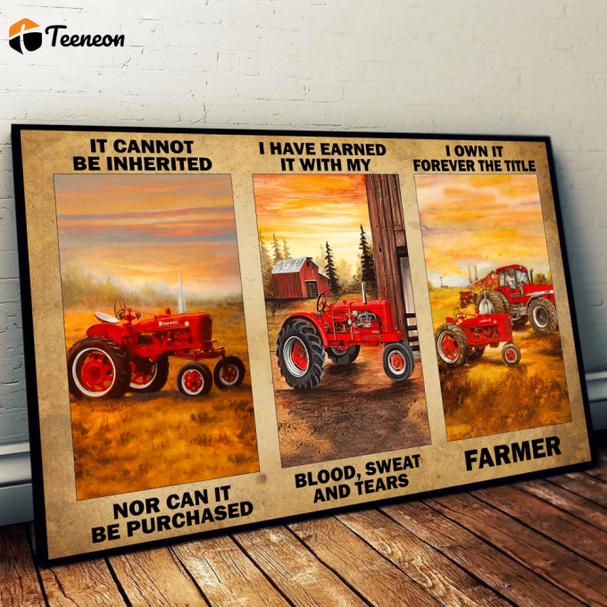 Farmer Poster For Home Decor Gift &Amp;Amp; Canvas - Dp Pa 1