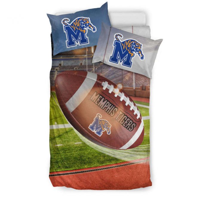 Memphis Tigers 3Pcs Bedding Set Gift For Fans - Perfect Gift For Fans Durable Duvet Cover &Amp;Amp; Pillow Cases 1