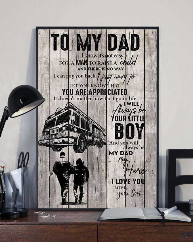 Firefighter Parents' Day Poster For Home Decor Gift &Amp; Canvas Pa380 2