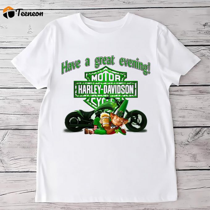 Funny Harley Biker Harley Davidson St Patrick’s Day T Shirt 1