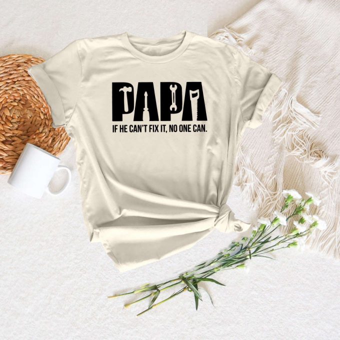 Papa Shirt: Funny Fixer Of Things With Tools Perfect Gift For Papa 3