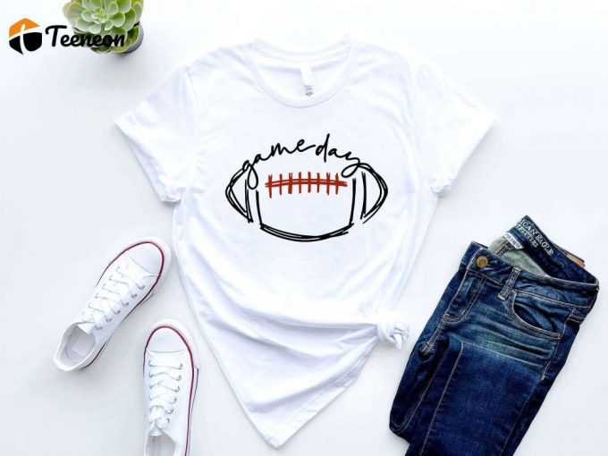 Game Day Football Shirt: Show Team Spirit With Our Gameday Tee For Football Season! 1