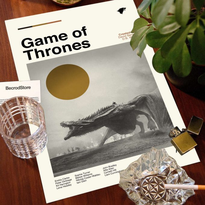Game Of Thrones - Retro Movie Poster For Home Decor Gift - Modern Art - Vintage Poster For Home Decor Gift - Minimalist Art 2