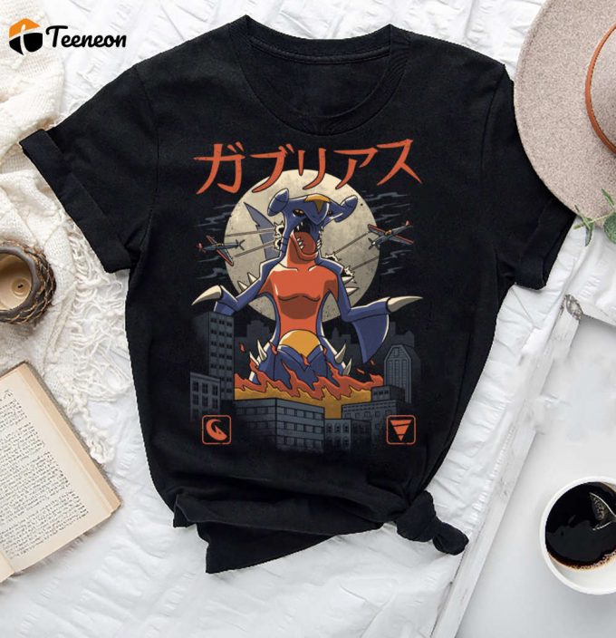 Garchomp Pokemon Kaiju T-Shirt: Japanese Monster Fan Gift