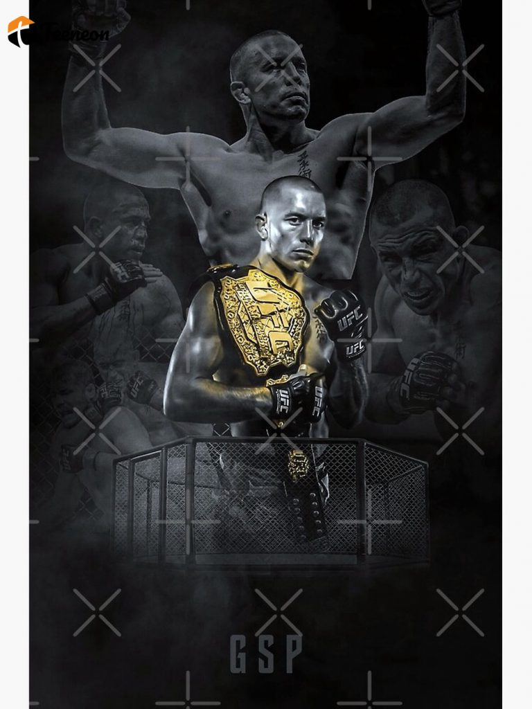 Georges St Pierre Champion Ufc Fighter Art Premium Matte Vertical Poster For Home Decor Gift 3