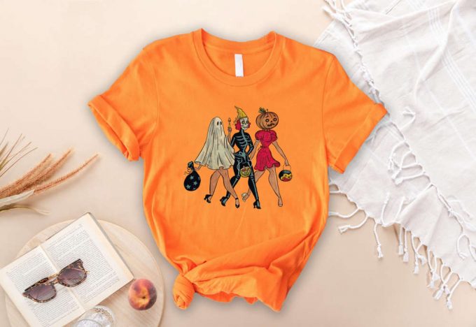 Girls Skeleton Sweatshirt: Vintage Halloween Hoodie Trick Or Treat Sanderson Sisters Shirt 2